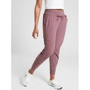 Athleta Attitude Pant Ruched Leggings Joggers Dusty Rose Size 2